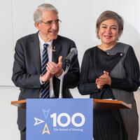 President Salovey and Dean Azita Emami