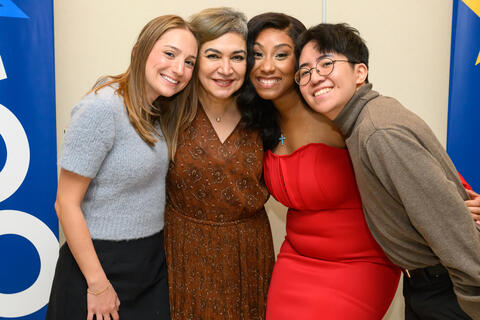 Liz Daskalakis, Dean Emami, Angie Benhard, and Austin Lee at YSN's 21st annual Creative Writing Awards