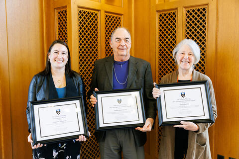2021 honorees include Inaugural Decade Award winner Stephanie Tillman ’12 MSN (from left) and Distinguished Alumni Winners Wailua Brandman ’94 MSN and Terri Clark ’76 BA, ’79 MSN.