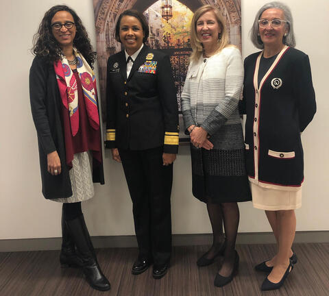 Rear Admiral Sylvia Trent-Adams was the Bellos Lecture speaker in 2019.
