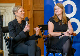 Tonya Lewis Lee (left) with Dr. Michelle Telfer