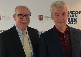 (Left) David Vlahov, PhD, RN, FAAN