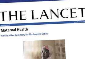 Cover of Lancet Executive Summary, Maternal Health Series