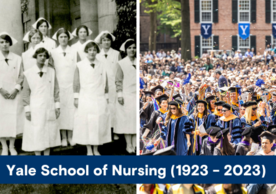 YSN's first graduating class in 1926 and the most recent graduating class in 2023.