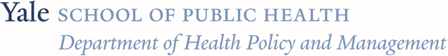 Yale School of Public Health - Department of Health Policy and Management